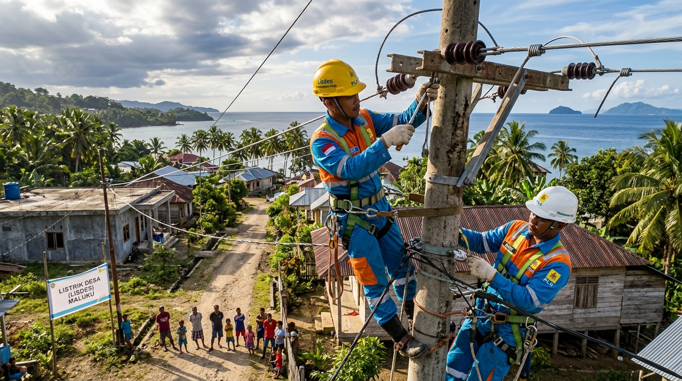 Petugas PLN Melistriki Lisdes Maluku